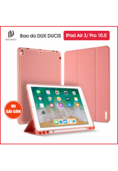 Bao da DUX DUCIS iPad Air 3/ Pro 10.5 inch (DOMO SERIES) - Mặt lưng TPU mềm, Có ngăn đựng bút