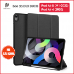 Bao da DUX DUCIS iPad Air 5 (M1-2022)/ Air 4 (2020) 10.9 inch (DOMO SERIES) - Mặt lưng TPU mềm, Có ngăn đựng bút