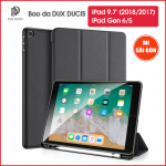 Bao da DUX DUCIS iPad 9.7 inch (2018/2017)/ iPad Gen 5/6 (DOMO SERIES) - Mặt lưng TPU mềm, Có ngăn đựng bút
