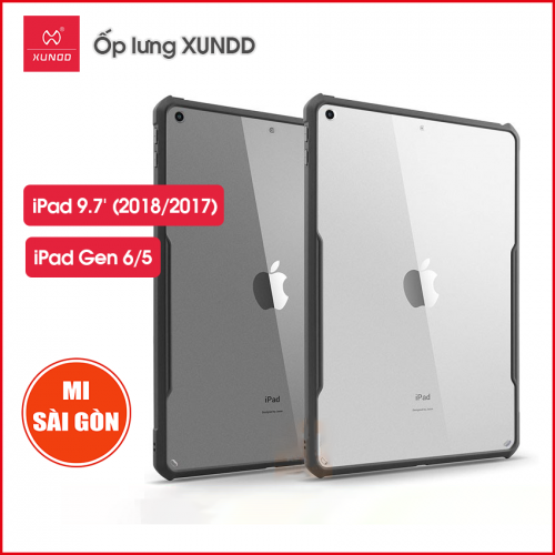 Ốp lưng XUNDD iPad 9.7 inch (2017/2018)/iPad Gen 5/6 (BEETLE SERIES) - Chống sốc, Mặt lưng trong, Viền TPU