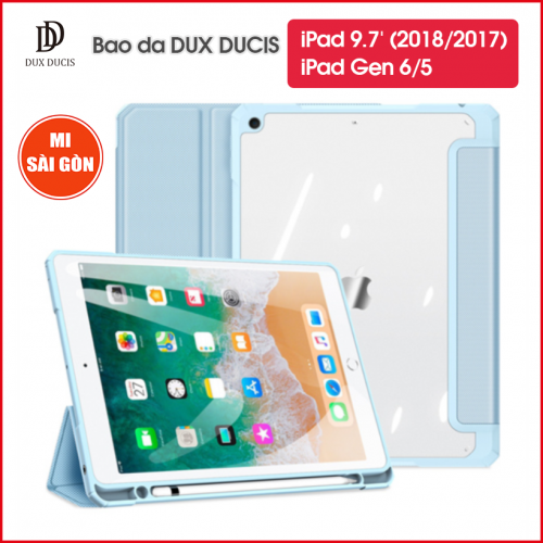 Bao da DUX DUCIS iPad 9.7 inch (2018/2017)/ iPad Gen 5/6 (TOBY SERIES) - Mặt lưng trong, Có Khay Đựng Bút