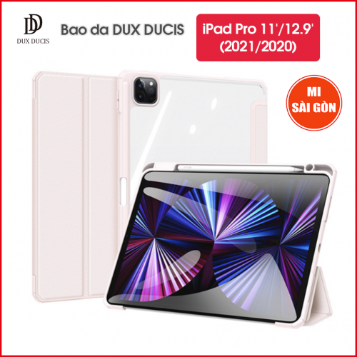 Bao da DUX DUCIS iPad Pro 11/ 12.9 inch (M1-2021/2020) (TOBY SERIES) - Mặt lưng trong, Có Khay Đựng Bút