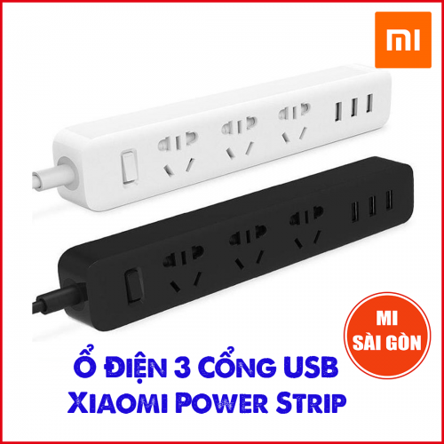 Ổ cắm điện Xiaomi Power Strip 3 cổng USB - Trắng