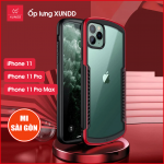 Ốp lưng XUNDD iPhone 11/ 11 Pro/ 11 Pro Max (ALPHA SERIES) - Chống sốc, Mặt lưng trong, Cạnh màu - Đỏ